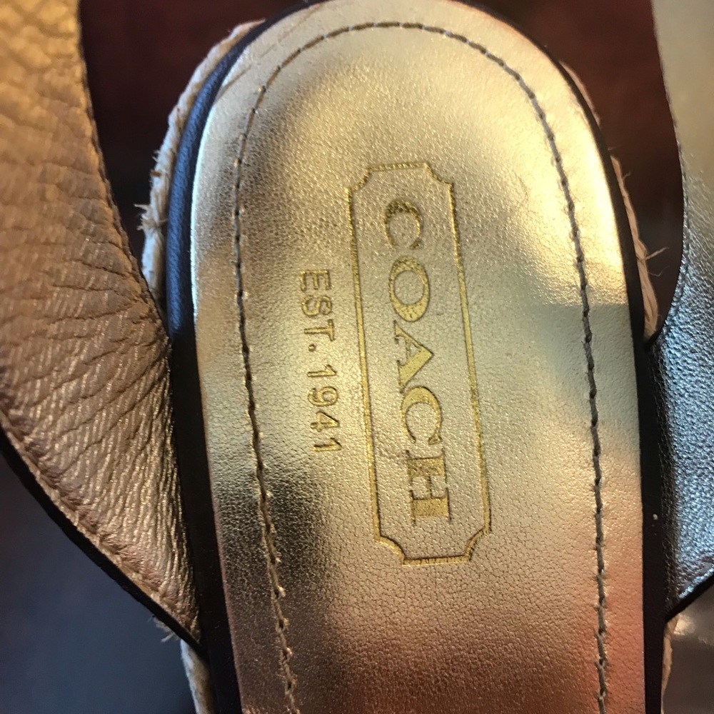 NWOT Never worn! Coach Wedges